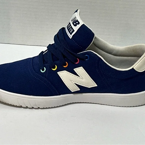 New Balance Navy and White CT15 Canvas Skate Shoes - Picture 5 of 9